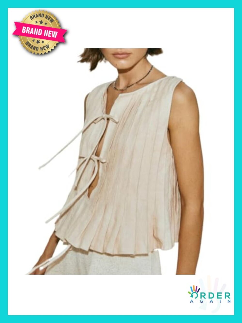 Linen Bow Front Tank Top Womens Sleeveless Peplum Blouse Y2K Babydoll Ruffle